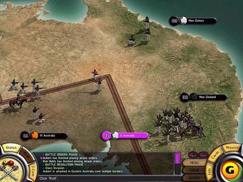 The Risk II game - Hasbros sequel version for PC Mac