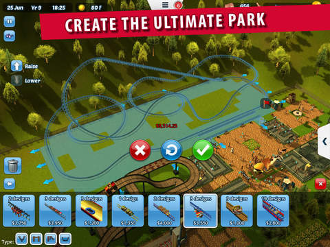 Rollercoaster Tycoon 3 for iOS - Create the Best Roller Coaster Park