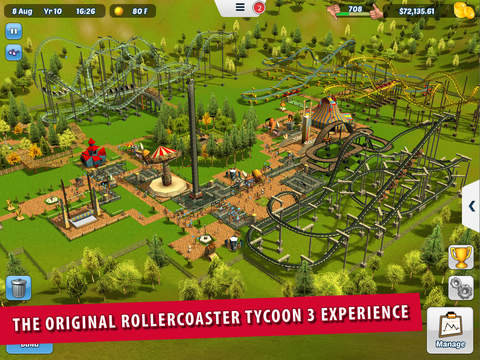 Rollercoaster Tycoon 3 for iOS includes the Best Features from the Original PC Version