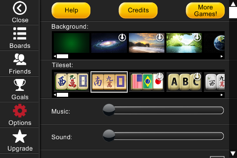 Mahjong Solitaire Epic App - Choose Your Background, Tile Set and other Options