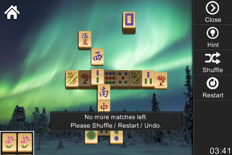 Mahjong Solitaire Epic App - in-game Options