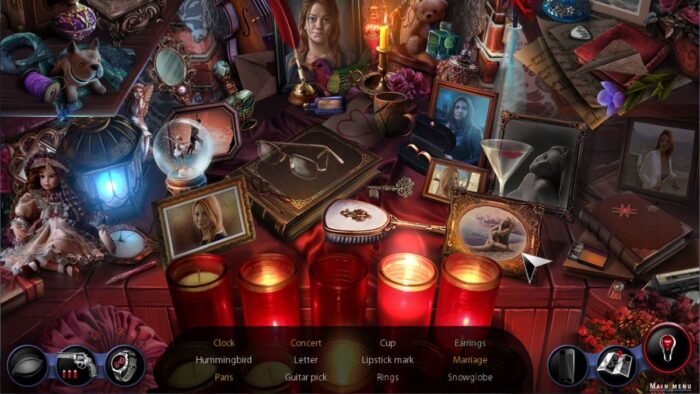 hidden object scene from the game