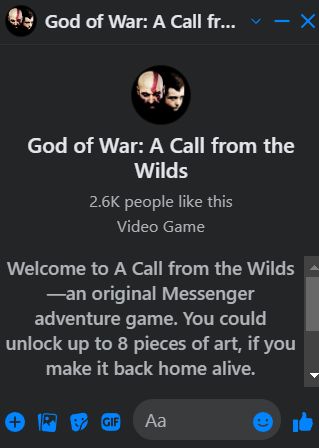 gow a call from the wilds