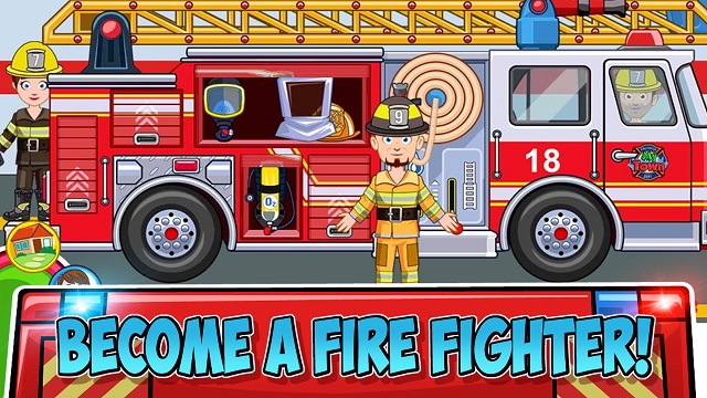 10 Top Kids Fire Games 2018 10. My Town Fire Station Rescue