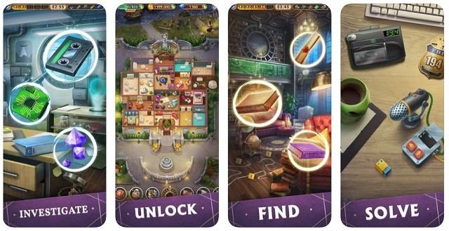 2021 Q1 Top Hidden Object Games 10. Mystery Manor for Android Fire iOS