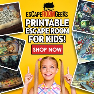 Printable Escape Room for Kids 9 to 13 year olds