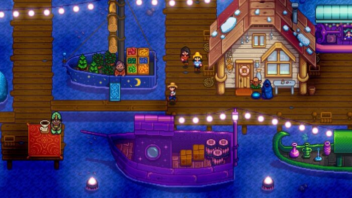 Stardew Valley screenshot during night event