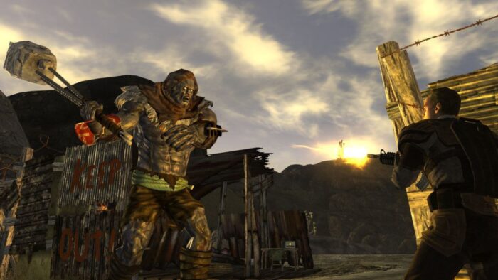 Fallout New Vegas battle screenshot