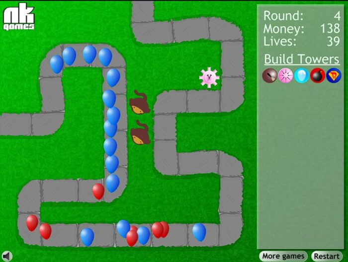 bloons TD 1 gameplay