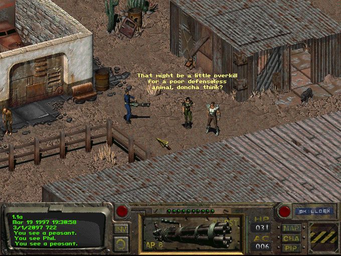 fallout 1 gameplay screenshot