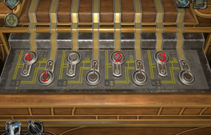 button order to solve the puzzle