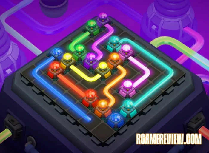 Tiny Robots Portal Escape Neon Nostalgia puzzle solution