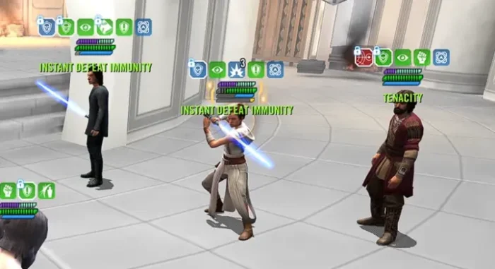 Rey squad in SWGOH