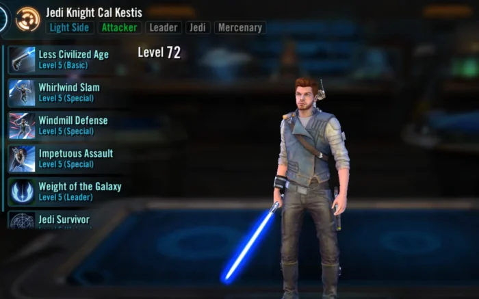 SWGOH Jedi Knight Cal