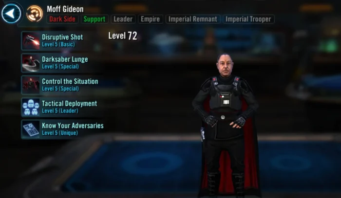 SWGOH Moff Gideon