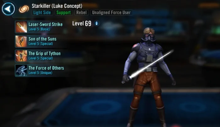 SWGOH Starkiller Luke Concept