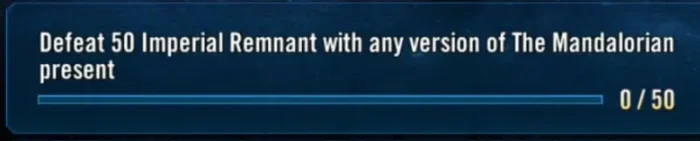 defeat 50 Imperial Remnants