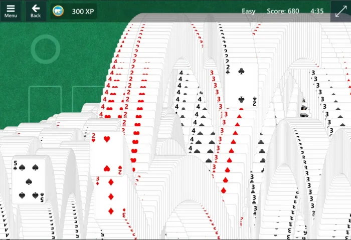 solitaire won screen